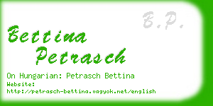 bettina petrasch business card